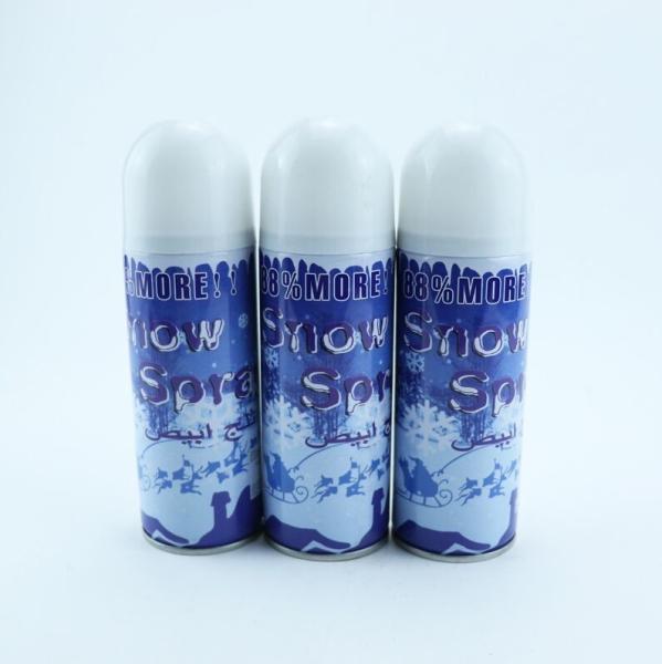 Eco Friendly EN71 Non Toxic Snow Spray Custom Party Foam gas propellant 52*128MM