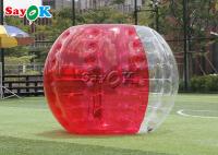Boules transparentes du football de bulle de Zorb de boule de jeu du jeu de plein air TPU de corps gonflable de PVC