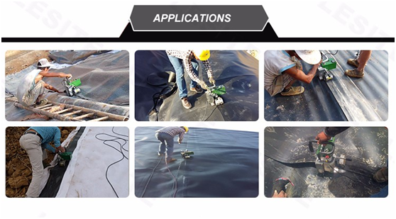 1800W Hot Air Vinyl Banner Welding Machine Automatic Industrial Geomembrane Splicing Machine