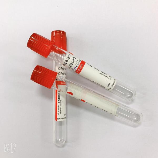 Parte superior vermelha 12x75 13x75 16x100 do tampão do tubo liso estéril da coleção do sangue