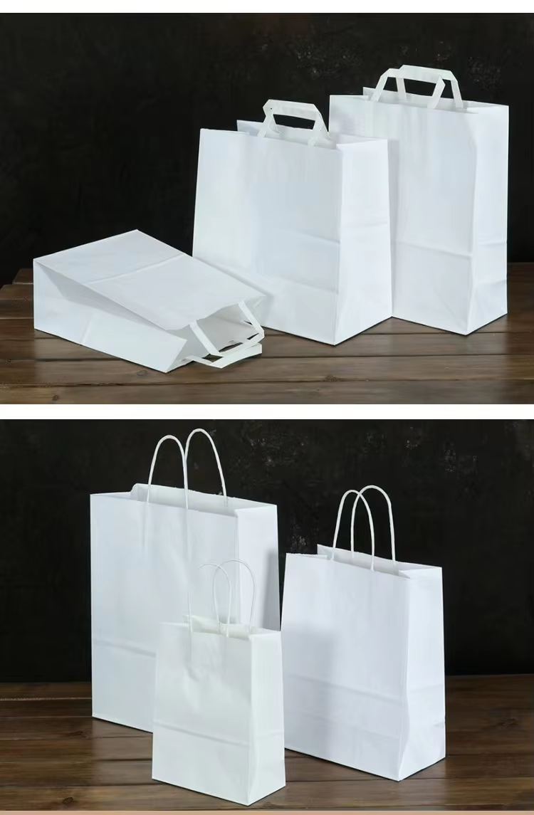 Robust & Reusable Kraft Paper Bag With Custom Logo Printing Eco-Friendly Top Handle Design Versatile Strong Packaging Solution