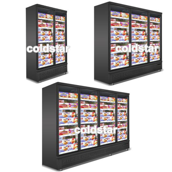 Commercial Supermarkets 3 Doors Display Freezer,Defrosted Glass Door Freezer