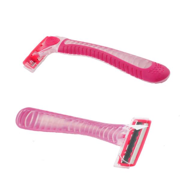 Customization Cheap Price Female Triple Blade Women Razor Shaving Razor Beauty Tool with Handle