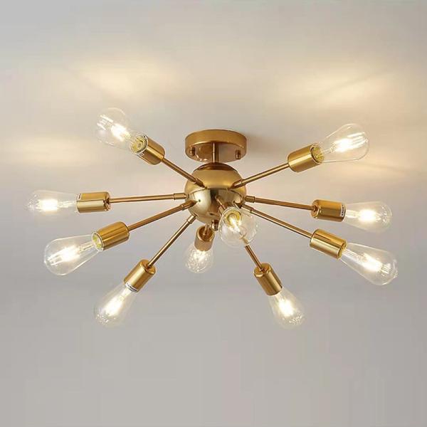 Indoor Decoration Hotel Home Living Room Luxury Metal Led Ceiling Pendant Light