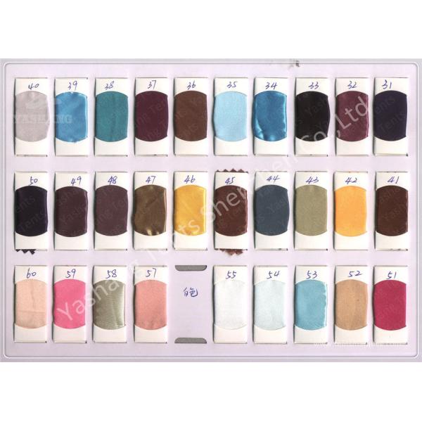 Replacement Tent Parts Decorative Lining Satin Cloth / Trevira CS Material