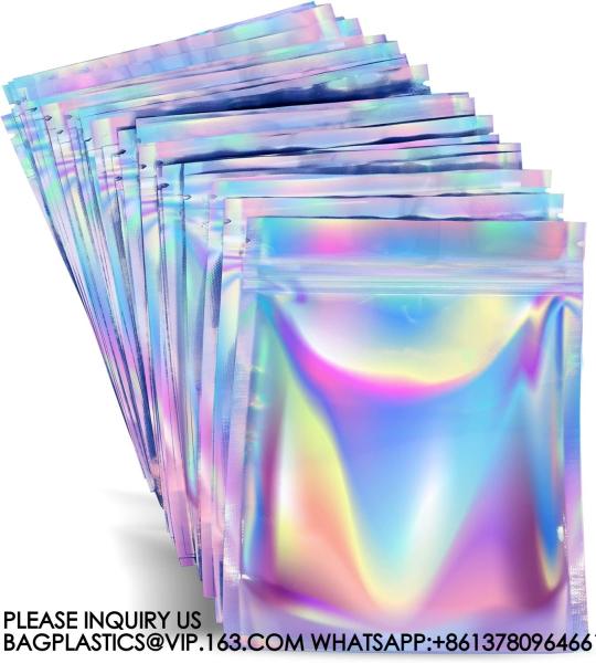 Holographic Bags, Pouch Bags, Package Bags, Smell Proof Bag, 4x6 Mylar Bags Food Storage, Coffee Storage, Candy Bags