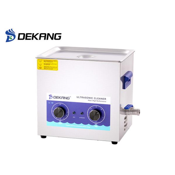 SUS 304 Stainless Steel Ultrasonic Cleaning Equipment 10 Liter 240W Heating And Timing