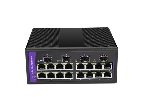 16 Port 10/100Base-TX + 2Port 1000Base-FX SFP Unmanaged Ethernet Switch (-40 °~75 °C)