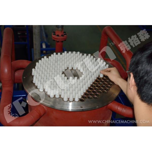 Focusun entrega una máquina de hielo en tubo de calidad alimentaria de 10T/24hr para el mercado minorista en Shanghai