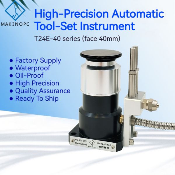 IP68 Waterproof Precision CNC Tool Setter Gauge Height Sensor with 40/60mm Setting Face for Milling Machine Testing Measurement