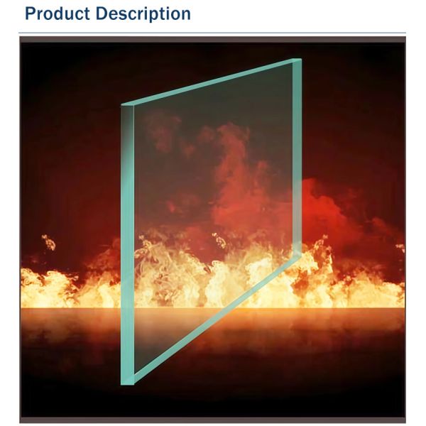 High-performance Fire-rated Glass 180 Minutes Fire Resistance for Public Places