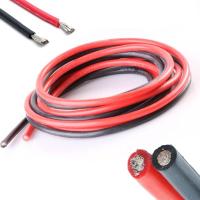 Fio revestido vermelho da borracha de silicone UL3223, resistência flexível do tempo do fio do fogão de arroz