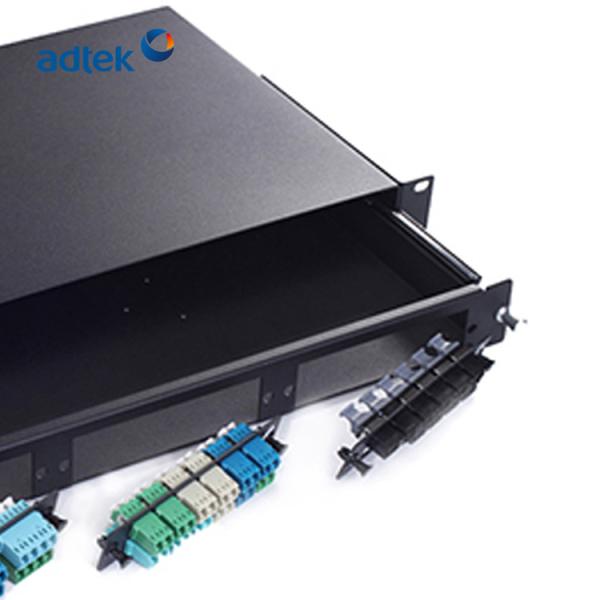 96 Port Fiber Optic Patch Panel 24 Port Black Metal SM / MM