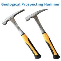 Martillo de garra profesional de acero de alto carbono Martillo geológico de forja integrada herramienta de hardware multifuncional para carpintero