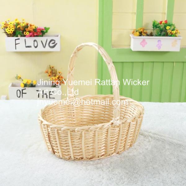 wicker fruit basket willow food basket with handle supermarket basket