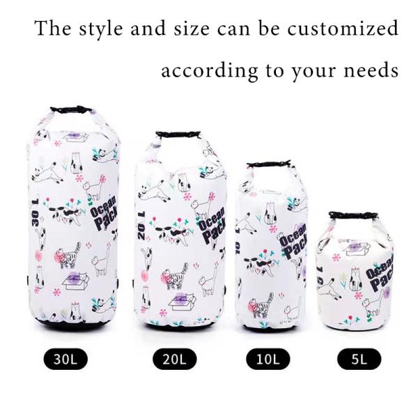 500D PVC Ocean Pack Triathlon Accessories CustomCartoons Printing