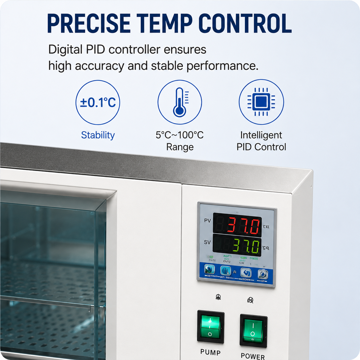 Cenlee Laboratory Thermostatic Water Bath 304 Stainless Steel Digital LED RT+5-100C Circulating Bath for Chemical Pharma Lab