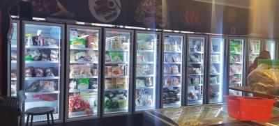 Convenience Store 8 Deg 0.6M Glass Door Display Chiller Commercial Fridge For Cold Drinks