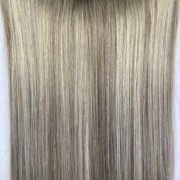 Wholesale T- Ashblonde Silk Base Closure Topper Virgin Human Hair Toupee Replacement System for Women Cheaper Price Hairpiece