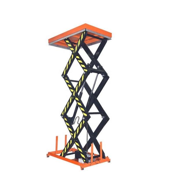 Hydraulic Scissor Lift Table 1000kgs Load 4m Stationary Lift Table
