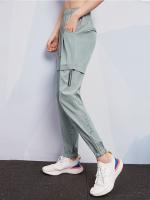 Das mulheres laterais do bolso de XS-5XL calças da pista de atletismo das calças 200g dos esportes