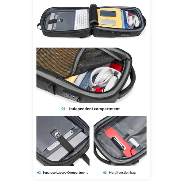 Оксфордский 15,6 дюймовый рюкзак для ноутбука 20-39 литровый бизнес водонепроницаемый рюкзак