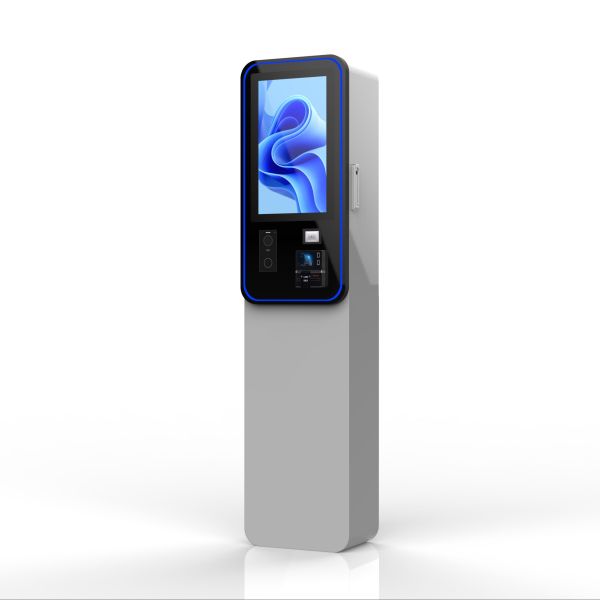 Outdoor Cash Payment With Banknotes & Coin QR Scanner Receipt Printer Touch