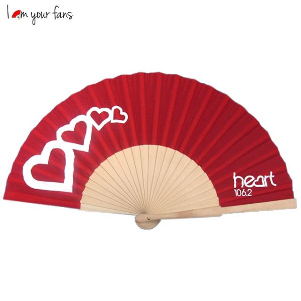 2026 Promotion Summer Wedding Wood Hand Fans for Women Custom Wood Hand Fan Printed Logo Folding Wood Hand Fan