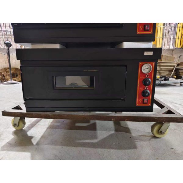 Professional Double Deck Commercial Pizza Oven with 500°C High Temperature and Independent Dual-Zone Control