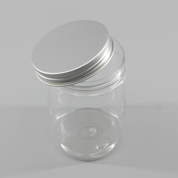 300ml Transparent Cylinder PET Storage Jar for Food Snack Honey Packaging