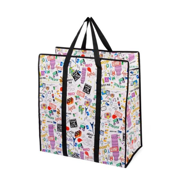 Bolsas de comestibles reutilizables de tejido con impresión personalizable y personalización