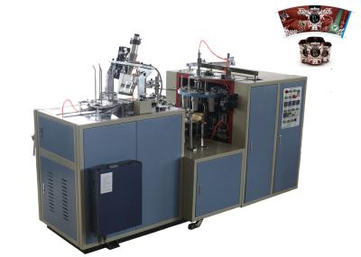 copo de papel revestido do PE do dobro de 160 - 500 G/M que forma a máquina com a roda de engrenagem três