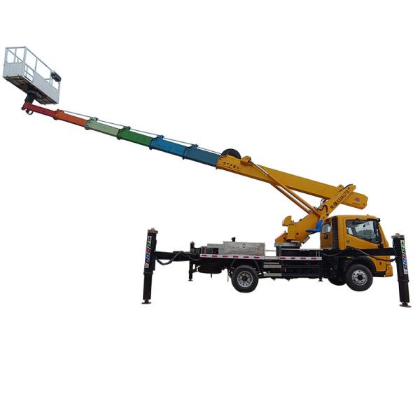 China Hot Selling Factory Price Top Quality Customized Dongfeng 4*2 New Diesel 33 m High Working Platform Truck Crane