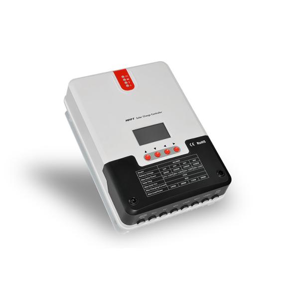 White 60 Amp Mppt Charge Controller 12V 24V 36V 48V Support Data Storage