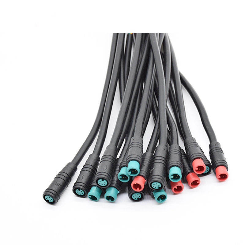 4P 6 Core M6 M7 M8 Male Female Cable Connector Plug IP65 Waterproof For Electric Bike