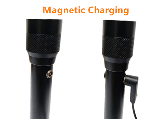 550 Lumens Focusing LED Flashlight Rechargeable Torch 1100 Lm Turbo Mode