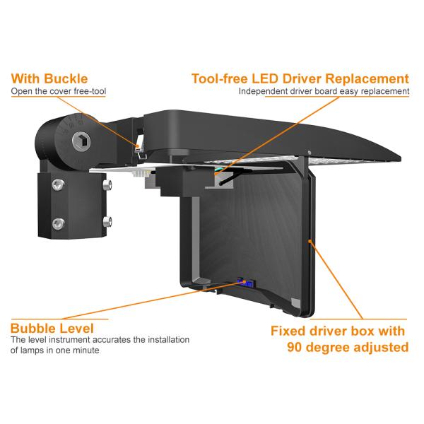 дорога света IP66 коробки ботинка СИД 200W сильная освещая парк 150LM/W мостов