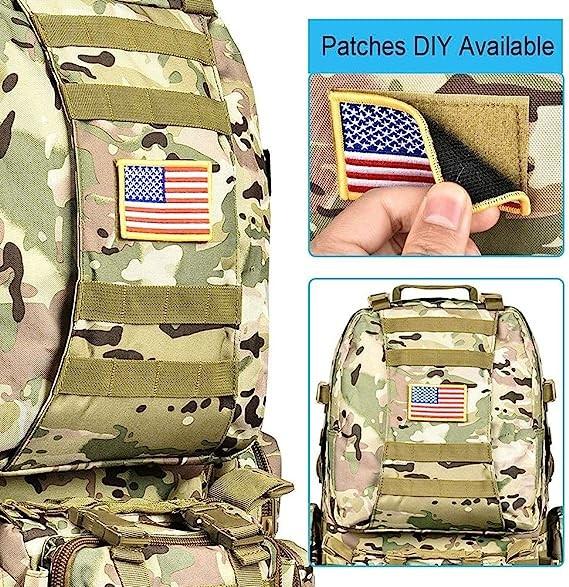 Hiking Waterproof Army Waist Rucksack, Military Pack Army Survival Combat Rucksack Backpack