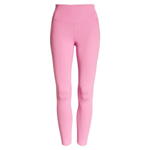 High Waist Pink Sexy Fitness Workout Gym Pants Yoga Leggings For Women With Pocket