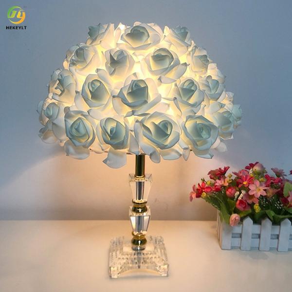 Chevet de chambre à coucher de L33 X H42CM Rose Table Lamp For Wedding