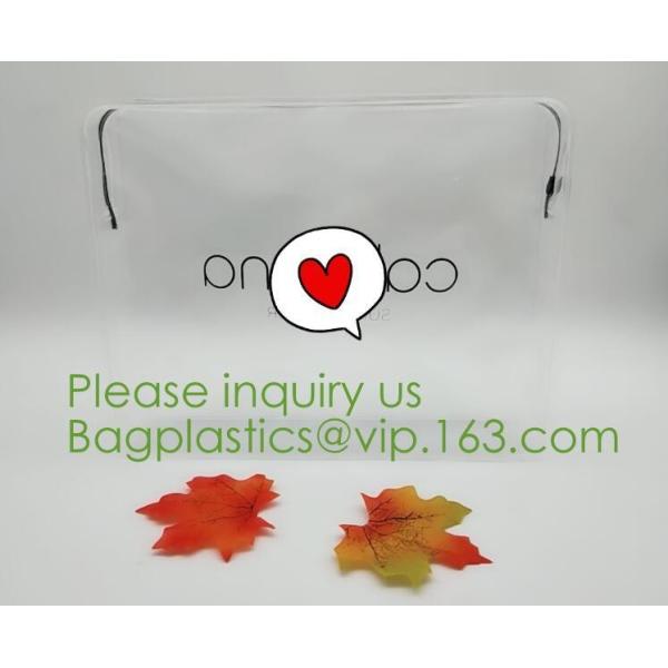 Zipper Pvc Zipper Bags For Make-up Brushes Sets,Eco Friendly clear plastic EVA PVC black zipper Cosmetic Bag eco frinedl