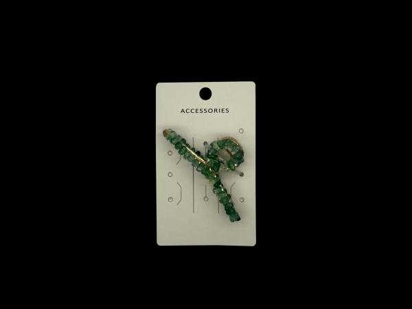 Hand-Wound Hairpin with Natural Crystal Gravel Claw