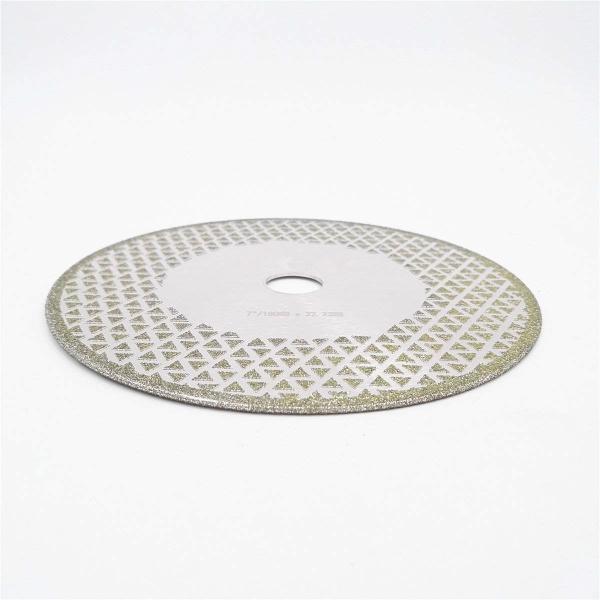 7 Inch Electroplated Diamond Cutting & Grinding Blade Both Side Coated For Granite Marble