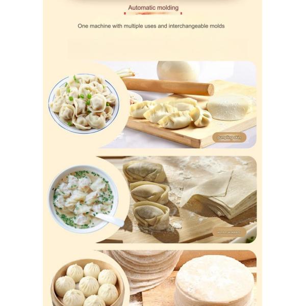Round or Square Dough Sheet Machine for Merchants Dual Dumpling Wrapper Making Machine
