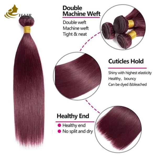 Extensions 99J Couleur bourguignonne en vin