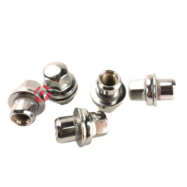 Silver Wheel Lug Nut M14x1.5 Car Wheel Thread For Land Rover Range Rover OE RRD500510