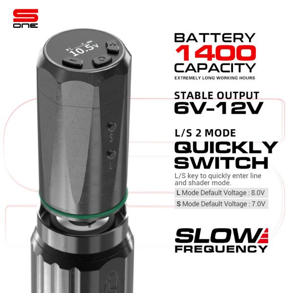 CNC Best Wireless Tattoo Machine 3.5mm Stroke Tattoo Pen Machine