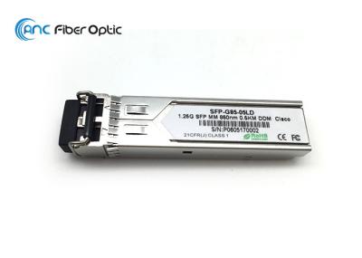 transceptor 1.25G SFP-SX 850nm 550M Cisco HP da fibra ótica do comprimento de onda 850nm compatível