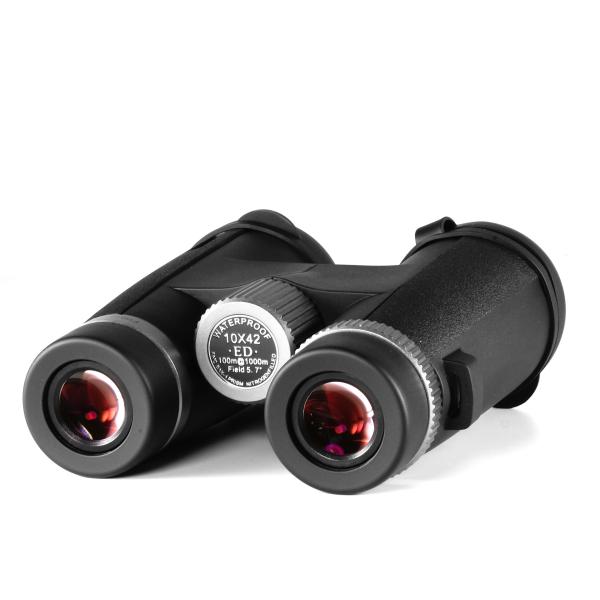 Os binóculos impermeáveis da natureza DX encurtam 10x42 com vidro do ED