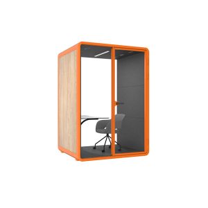 Learning Pods With Desk And Chair Sound Absorption Meeting Pods Indoor Pre-assemble Office Cabin